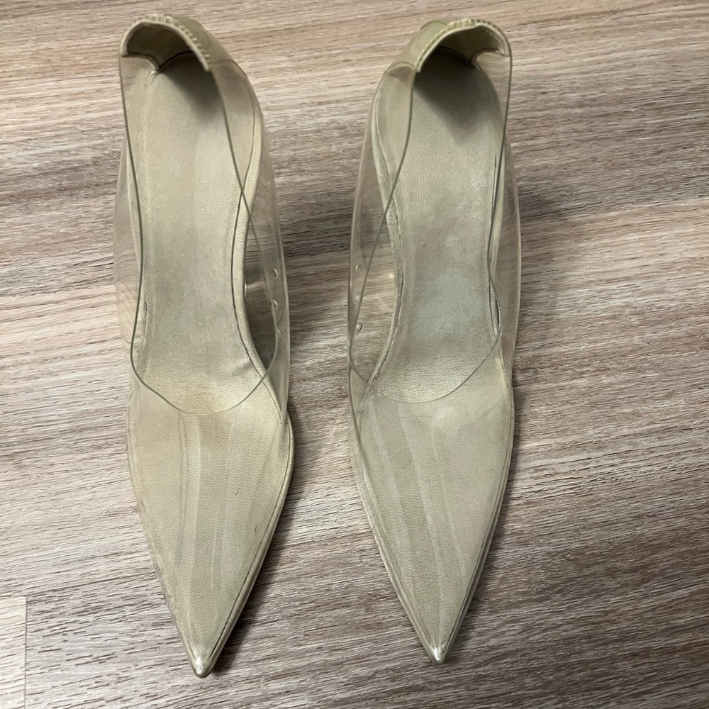 Yeezy PVC clear pumps